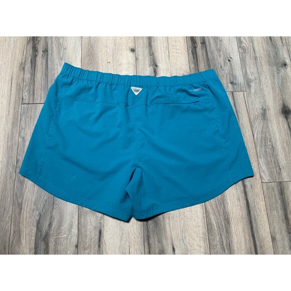 Columbia 2X Shorts PFG Performance Fishing Gear Shorts Blue Teal - Picture 4 of 6
